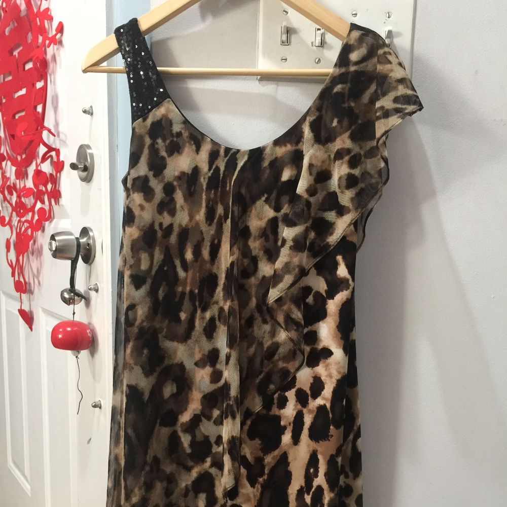 Dressbarn Woman's Leopard Dress, Size 4